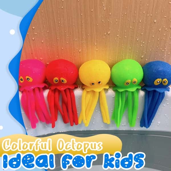 Wassersprühender Oktopus-Quetschspielzeug