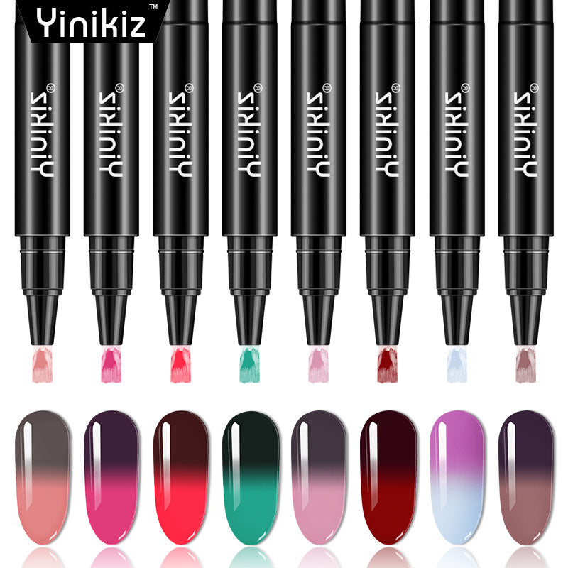 Yinikiz® Temperaturverändernder Nagellack-Gelstift – Drehen zum Freigeben des Klebers