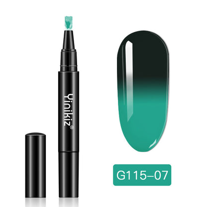Yinikiz® Temperaturverändernder Nagellack-Gelstift – Drehen zum Freigeben des Klebers