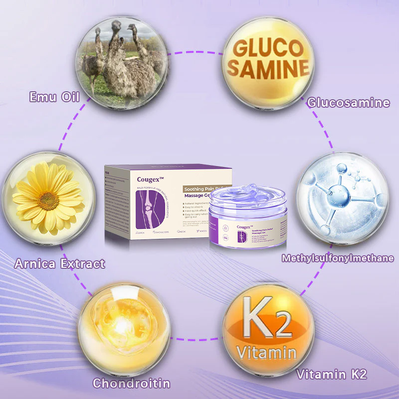 👩‍⚕️Cougex™ Turmeric & Emu Oil Arthritis Soothing Pain Relief Massage Gel 👨‍⚕️Australian Osteopathic Association （AOA）Approved