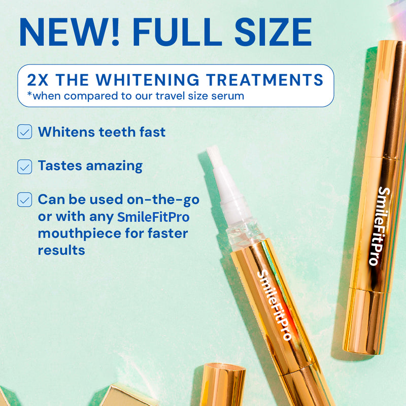 Extra-Strength Teeth Whitening Serum Pen + Dual-Peroxide Formula & Xylitol