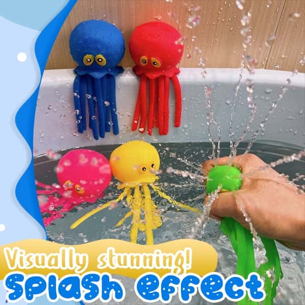 Wassersprühender Oktopus-Quetschspielzeug