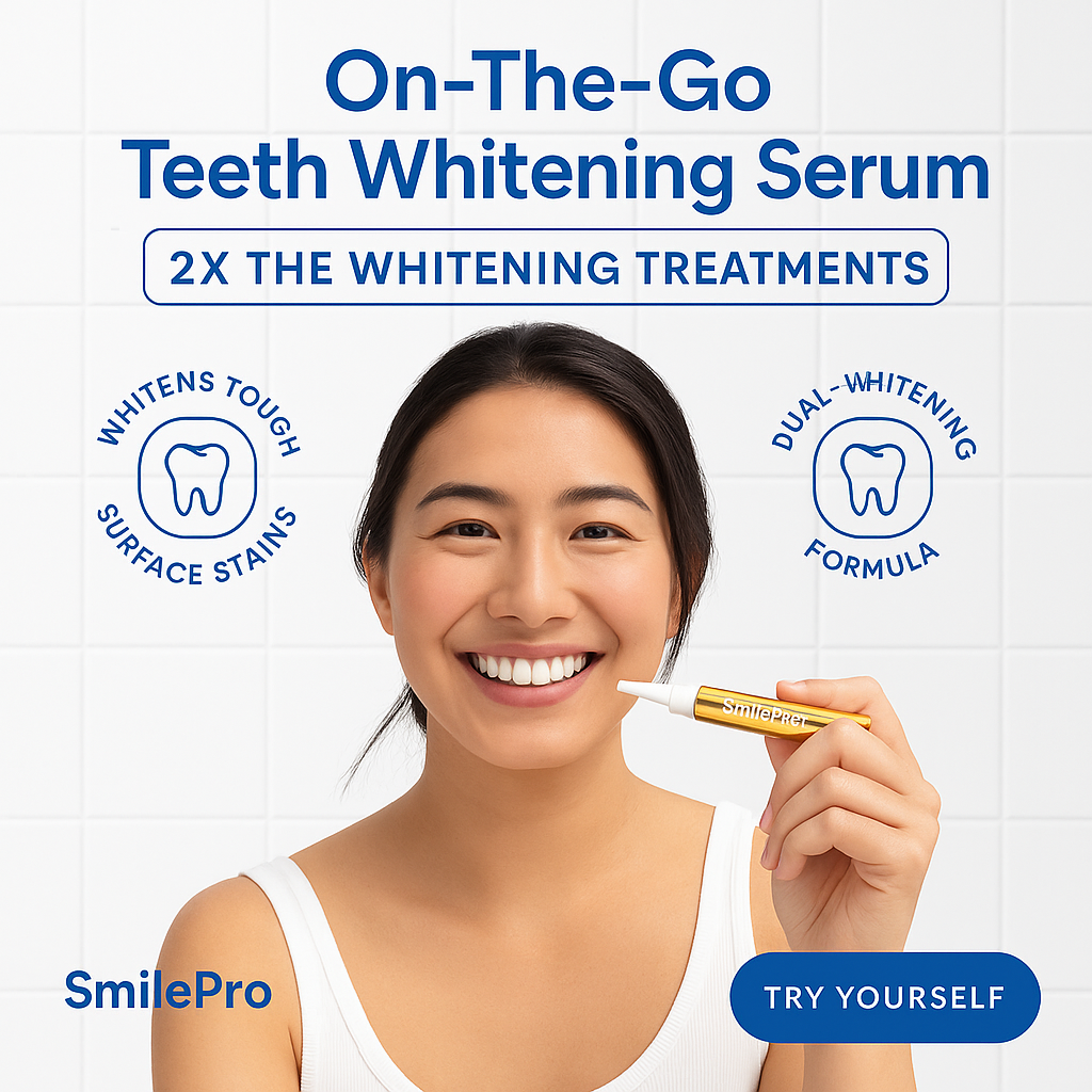 Extra-Strength Teeth Whitening Serum Pen + Dual-Peroxide Formula & Xylitol