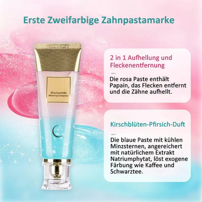🔥Letzter Tag 49% Rabatt🎁Niacinamid Whitening Zahnpasta - – hellt die Zähne auf, schützt den Zahnschmelz und erfrischt den Atem mit jeder Bürste! 🦷🌿