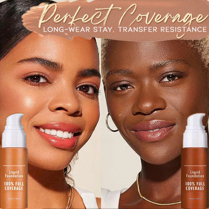 Volldeckende, matte Flüssig-Foundation